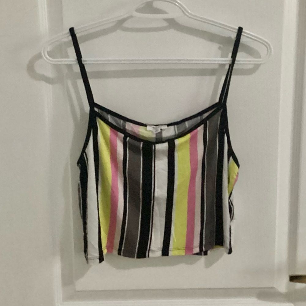 Ardene striped cropped tank